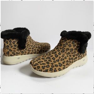 skechers leopard boots